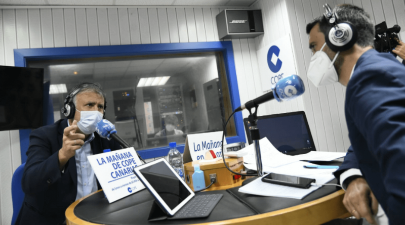 El presidente canario Ángel Víctor Torres, este miércoles durante la entrevista / Cope